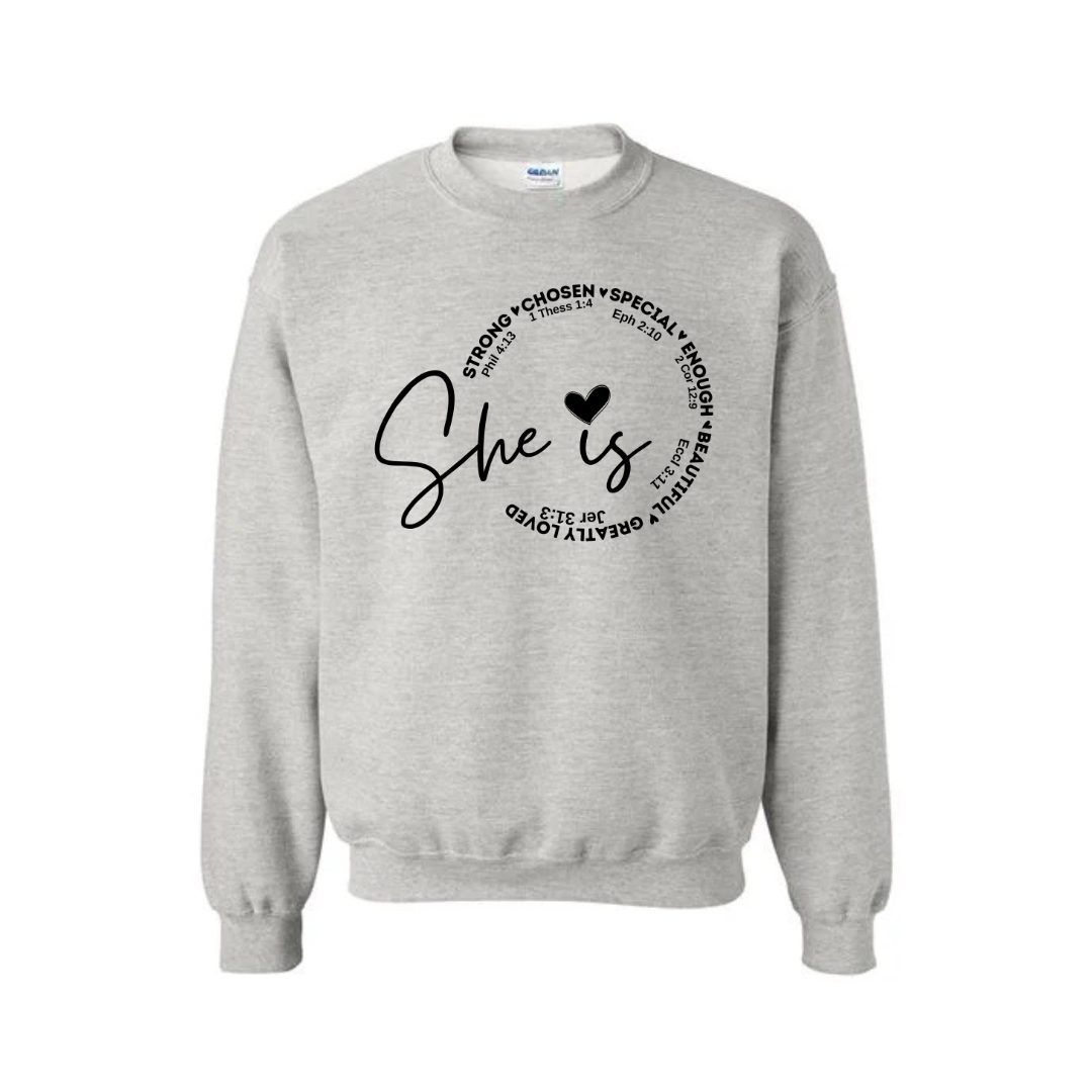 She is… Crewneck